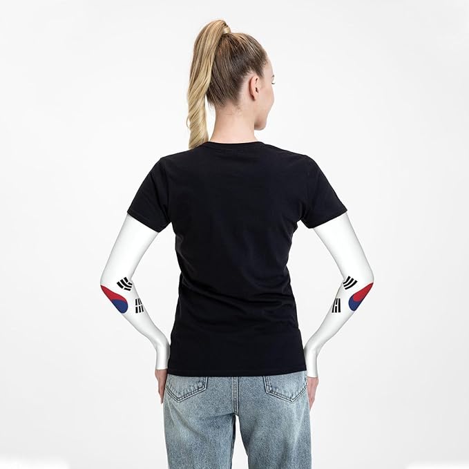 Cute Flag Arm Sleeves Cooling Sun Protection Sports Flag Sleeves for Men Women