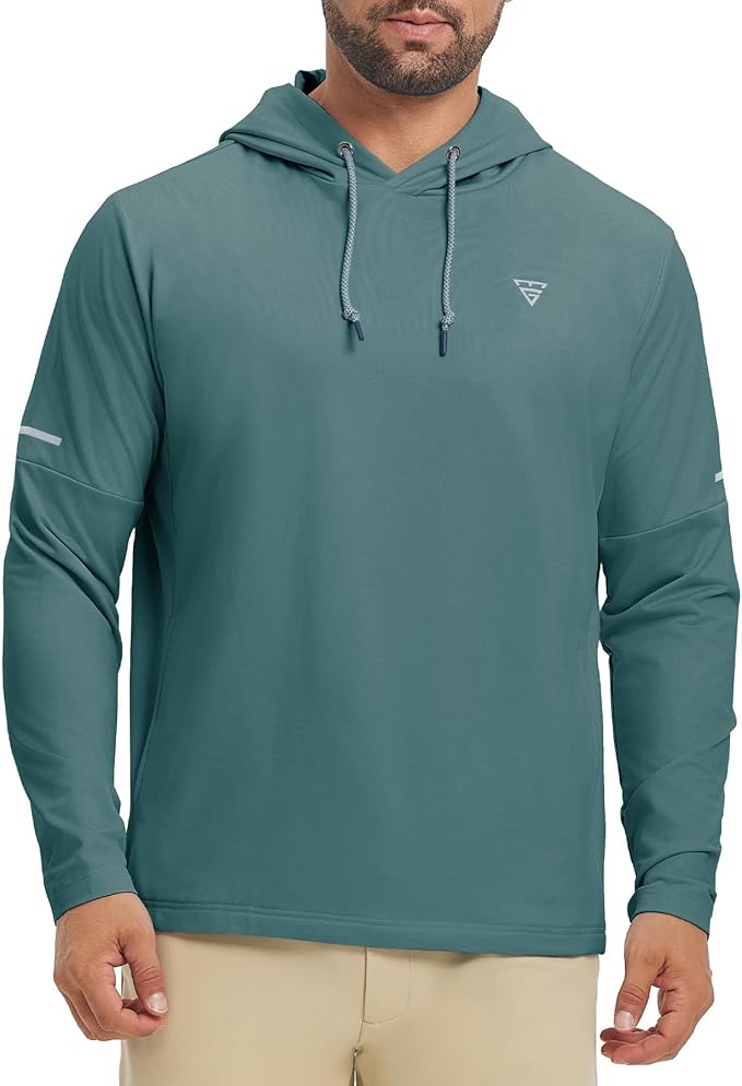 Hoodies for Men Golf Fleece Hooded Sweatshirts Dry Fit Athletic Lightweight Casual Midlayer Mens Hoodies Pullover