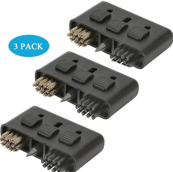 Golf Club Brush, Gzingen 3 Pack 3 in 1 Retractable Multiple-use Golf Club Groove Cleaners, for Golf Club Ball Divot Kit Pocket Cleaner Tool