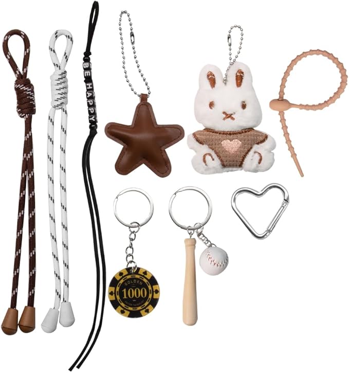 Georgie Porgy Bag Charms Keychains Handbag Accessories for Women Purse Backpack Sports Bag Pendant Cute Unique Gift for Girls