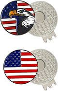 Colorful Golf Ball Markers with Silver Color Golf Hat Clips