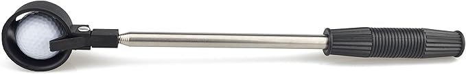 Samyo Portable Retractable Scoop Telescopic Golf Ball Retriever Pick Up Steel Saver Shaft Tool