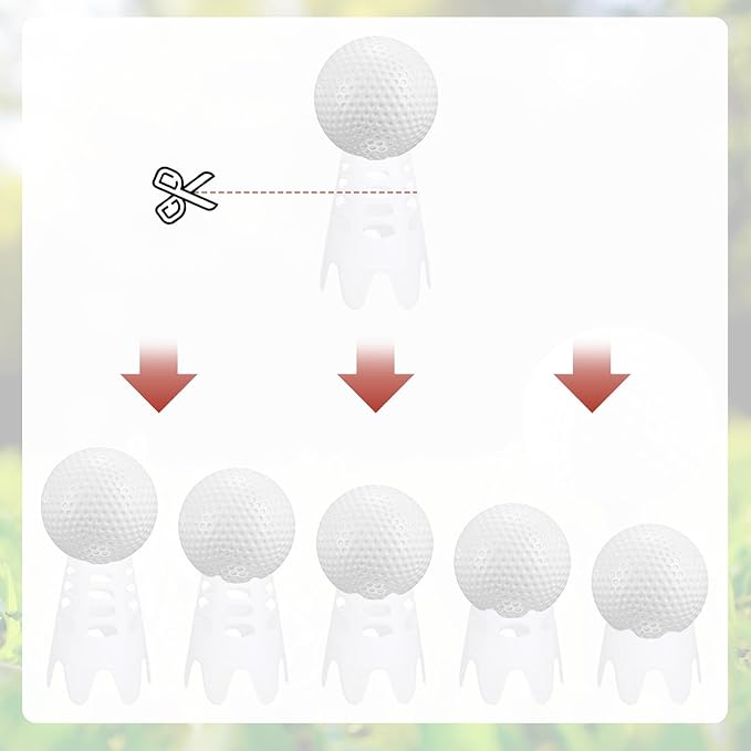 Golf Simulator Tees - Plastic Golf Tees Use for Home & Outdoor & Indoor Driving Range & Winter Turf