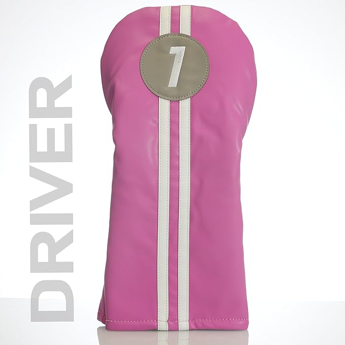 Single Headcover, Easy Slip-On Easy-Off Golf Club Head Cover, Fleece Lined Interior, Water Resistant and Durable Shell, Individual Retail Pack