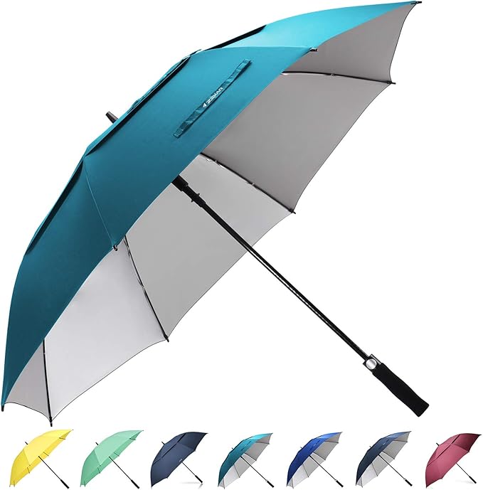 ZEKAR 54/62/68 inch Rain/Sun Windproof Large UV Protection Golf Umbrella