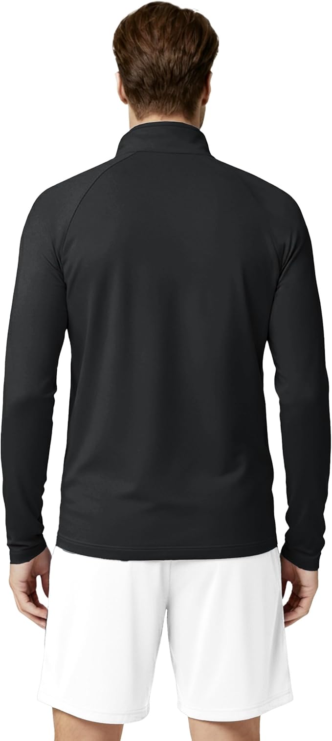 Boladeci Men's UPF 50+ Sun Shirts 1/4 Zip Long Sleeve SPF UV Protection Lightweight Quick Dry Quarter Zip Golf Shirts