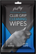ProPlay Club Grip Cleaning Wipes | Powerful Cleaner Removes Grime, Dirt, and Sweat | Restore Tackiness of Golf Club Grips | Convenient, Resealable Pack - Unscented 1 Pack