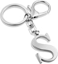 LAXPICOL Gold Letter A-Z Keychain for Women Bag Charms Purse Charms For Handbags Metal Alphabet Initial Letter Keychain