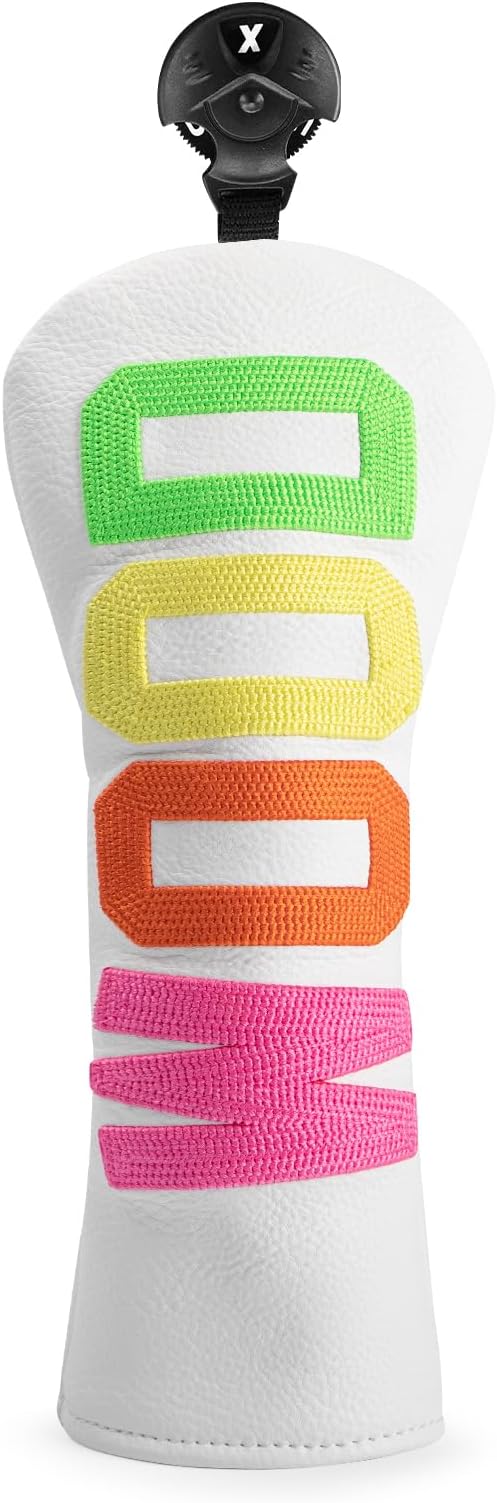 Golf Club Head Covers - 4 Options: Driver, 3 Wood, Hybrid - White Golf Driver Fairway Hybrid Head Cover