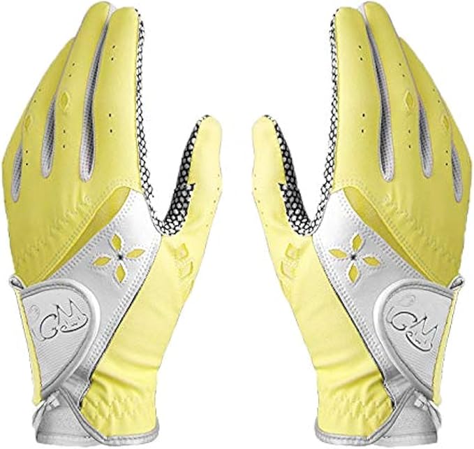 PGM Women's Golf Glove One Pair, Improved Grip System, Cool and Comfortable