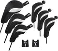 Andux 6pcs/Set Golf Club Head Covers Woods Driver Fairway Hybrid Set (3 Hybrids + 3 Woods)