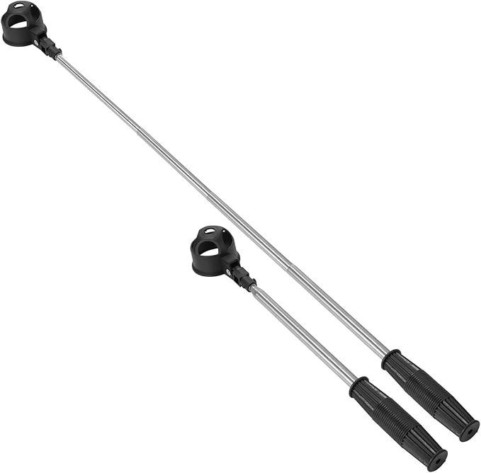 Eowpower Telescopic Golf Ball Retriever, Pick Up Automatic Locking Scoop, 16.5-80 inches Retracted Length