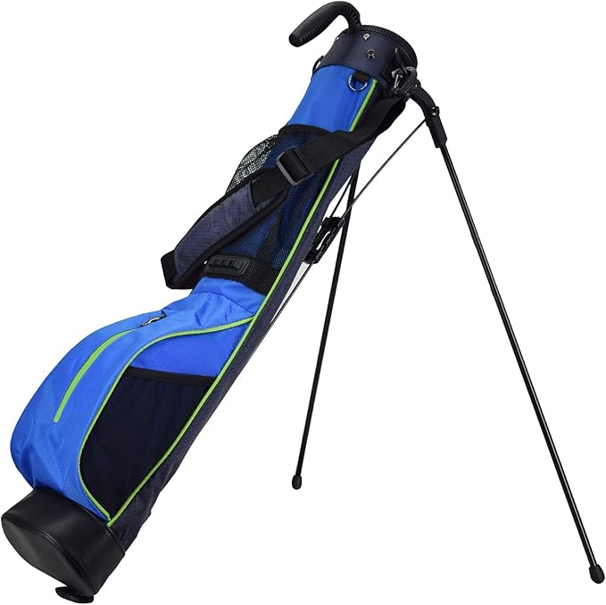 Golf Stand Bag, Lightweight Mini Golf Sunday Bag with Rain Cover and Removable Padded Shoulder Strap, 2 Model Options -2 Way Divider and 4 Way Divider, Waterproof Wear-Resistant Durable Fabric Golf Bag for Women and Men