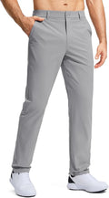 Pudolla Men's Golf Pants Stretch Work Dress Comfy Pants 30"/32"/34" Lightweight Quick Dry Casual Slacks Trousers with Pockets