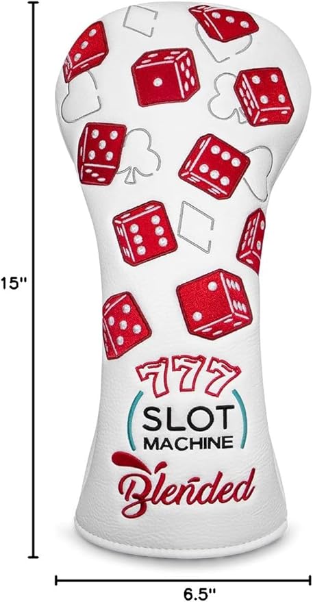 Golf Club Covers Lucky 777 Blade Putter Headcover Golf Driver Covers Fairway Wood Headcover Hybrid Head Cover Blade Putter Cover Leather 3 Wood Headcovers Golf Headcovers for All Brand