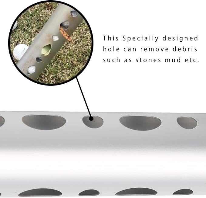 Golf Ball Retriever Professional Picker Durable Aluminum Golf Ball Shag Tube Release Retrievers Collector Practice Pick-up Sucker Tool, 39 Inch