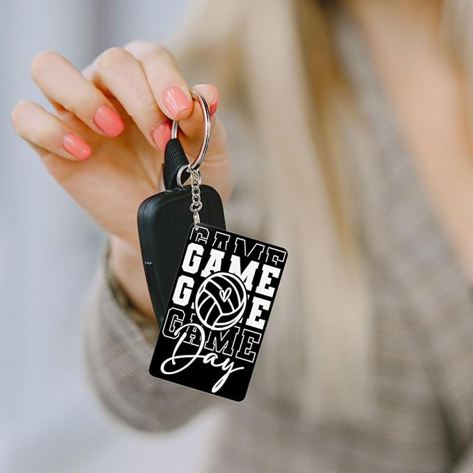 Keychain - Rectangular Acrylic Keychain Daily Key Ring Car Key Fob Holder 2X3 Inch