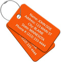 High Visibility Multi Pack Customized Tavel ID Tag - Luggage Tag - Golf Bag ID - Personalized ID Travel Tag - Imprinted Luggage Tag - Luggage, Bikes, Sport Equipment and More. (4)