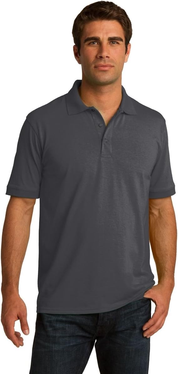 Clothe Co. Men's Big and Tall Polo Shirt, Men's Tall Polo Short Sleeve Performance Cotton Blend