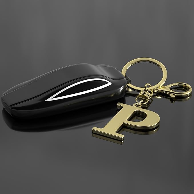 Stainless Steel Gold Letter A-Z Keychain for Women Men, Initial Letter Pendant with Key Ring, Charms for Key Backpack Bag