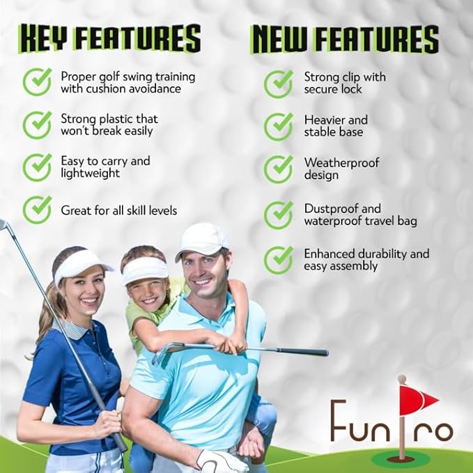 Slice Corrector Golf Swing Trainer - Golf Training Aid for Beginners & Pros - Lightweight and Portable Practice Tool and Accessories - Great for Gifts