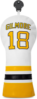 Golf Headcovers Golf Club Headcovers Sports Style Number 18 Premium Leather Driver Fairway(FW) Wood Hybrid(UT), Golf Blade Mallet Putter Cover