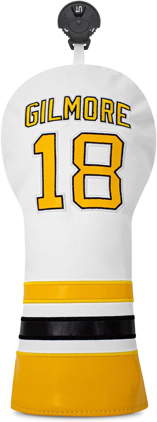 Golf Headcovers Golf Club Headcovers Sports Style Number 18 Premium Leather Driver Fairway(FW) Wood Hybrid(UT), Golf Blade Mallet Putter Cover
