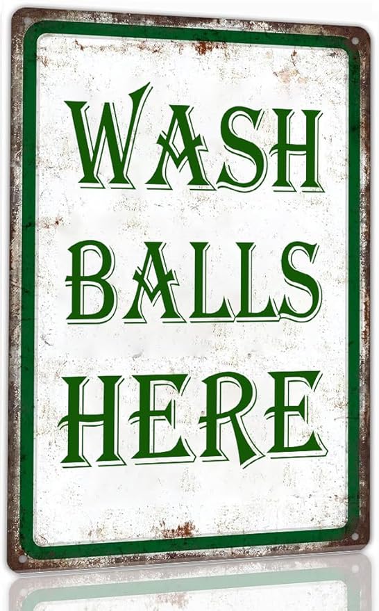 Golf Decor Golf Metal Signs Golf Decorations For Home Wash Balls Here Vintage Metal Funny Gifts Golf Tin Signs Man Cave Sports Golfer Sports Bathroom Decor 12 X 8 Inches