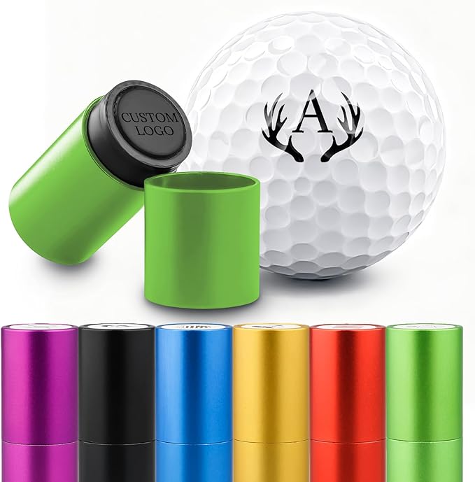 STAMTECH Custom Golf Ball Stamp - Personalized Golf Ball Stamp Markers,Customized Golf Accessories Gifts for Golf Lovers, Golfers, Dad, Husband, Boyfriend,Father's Day,Birthday