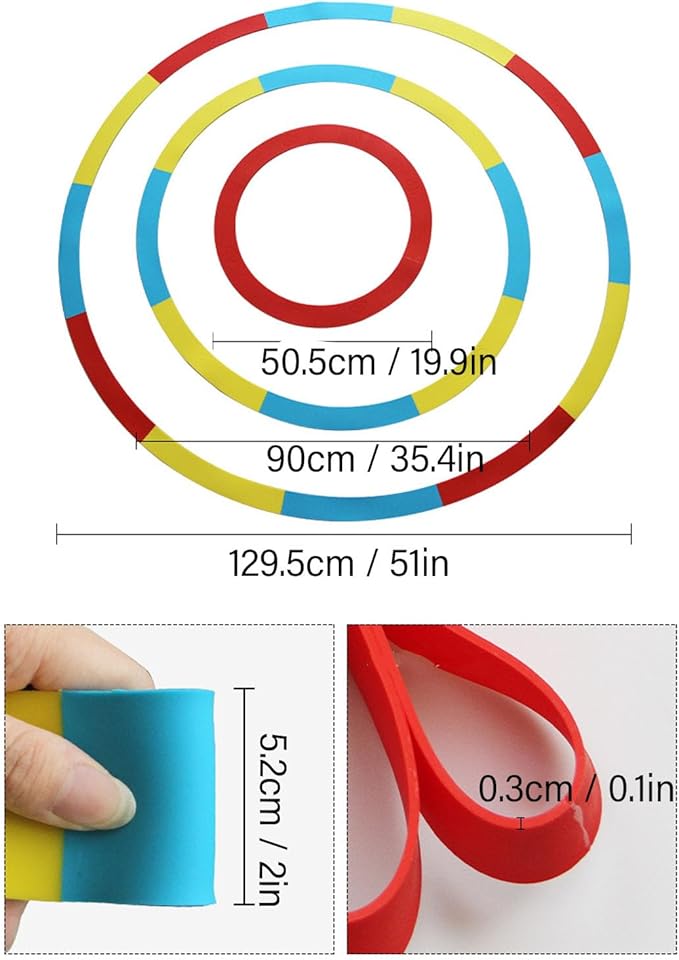 3Pcs Golf Putting Target Circle, Silicone Waterproof Portable Golf Chipping Target Rings for Training