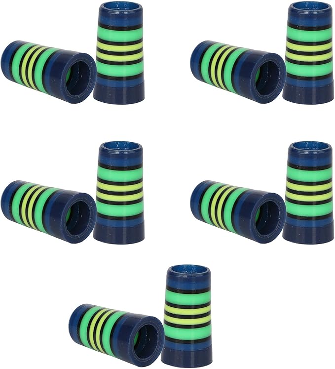 10 Pcs Golf Ferrules,Golfing Club Ferrules Colorful Golfing Iron Ferrules Fit 0.35Inch Tapered Steel Shafts