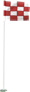Standard Golf Regulation flagstick, cup & pin flag to use in your backyard or other open space for practice. Use the same products as used by golf courses all over the world and on tour.