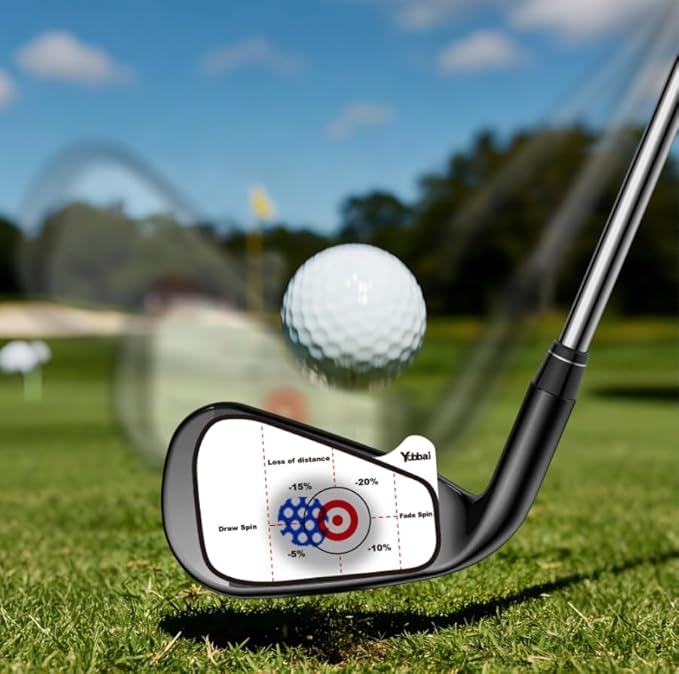 Golf Impact Tape - High-Resolution Strike Stickers for Iron, Wood & Fairway Clubs, Non-Residue, Swing Training Aid Impact Labels