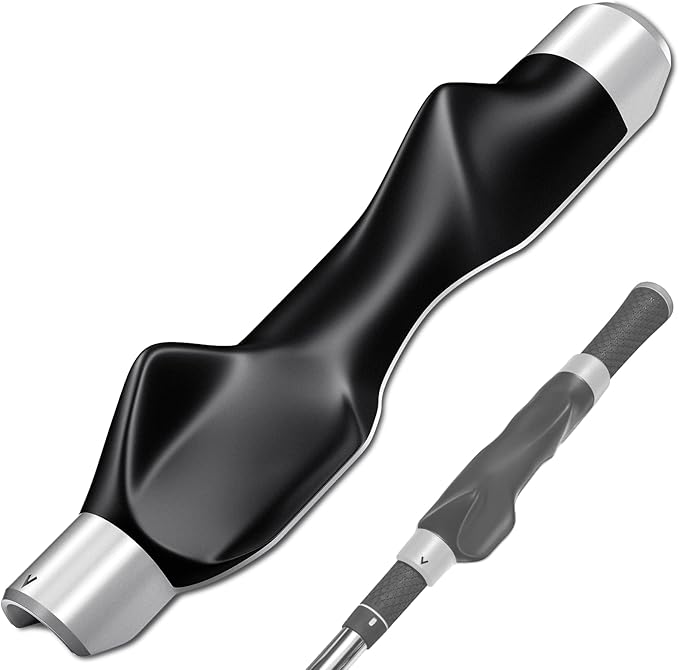 Golf Grip Trainer, Grip Trainer for Golf Clubs - Right Hand Golf Training Aid with Ergonomic Design, Corrects Golf Grip Posture and Improves Swing Accuracy