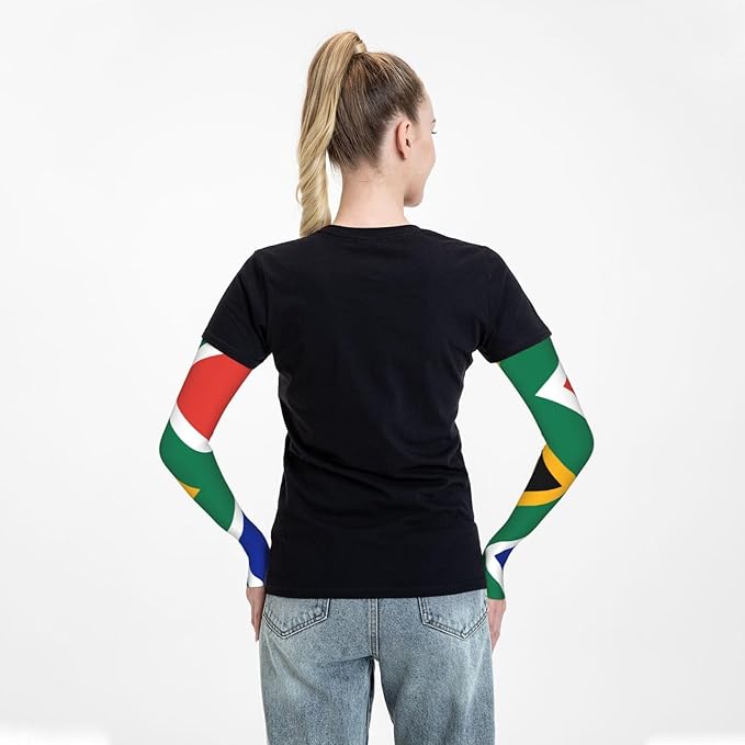 Cute Flag Arm Sleeves Cooling Sun Protection Sports Flag Sleeves for Men Women