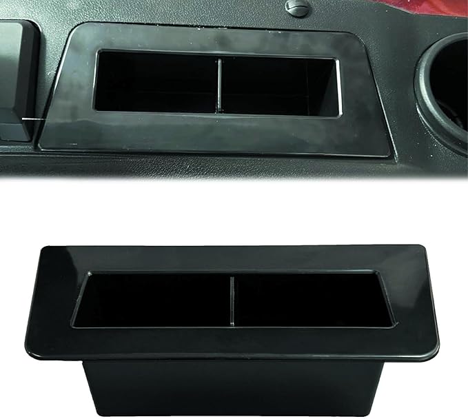 Golf Cart Phone & Wallet Holder for Evolution D5 Maverick and Ranger Models，Removable Divider & Drain Hole，Golf Ball Holder Replacement，Evolution Golf Cart Accessories, Black