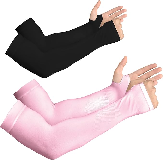 YESLIFE UV Sun Protection Arm Sleeves for Men & Women, UPF 50 Cooling Sports Sleeve