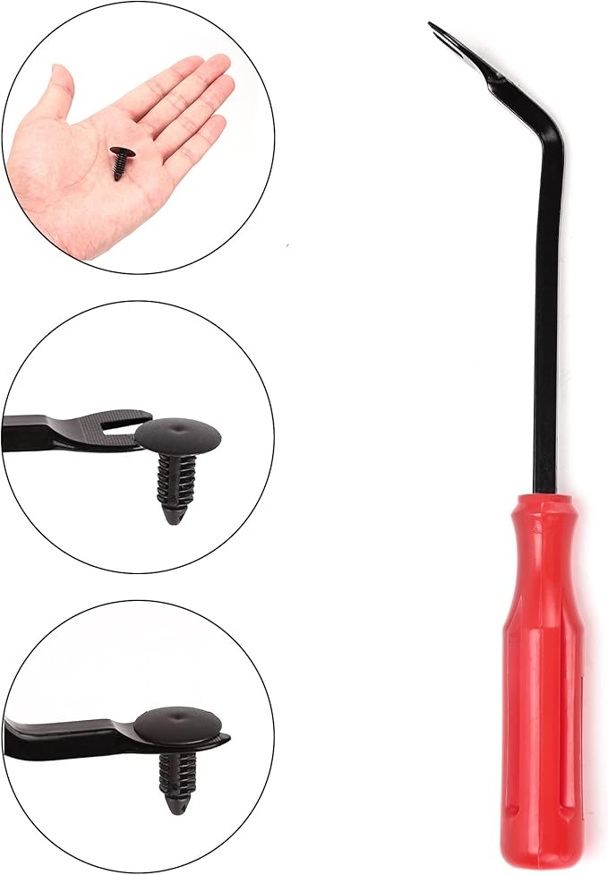 10L0L Universal Plastic Rivets for EZGO Club Car Yamaha Golf Cart, Auto Body Fastener Push Pin Screw Panel Fixings Clips Black