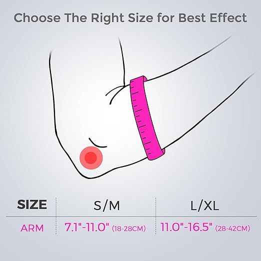 FREETOO Lateral Epicondylitis Elbow Brace for Women for Tennis Elbow, Adjustable Golfers Elbow Strap Band with Gel Pad, Forearm Strap Band for Tennis Elbow Pain Relief, Tendonitis Pink L/XL