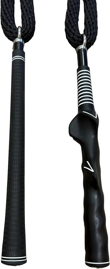 TrueBirdie Golf Swing Tempo Trainer with Real Golf Club Grip - Weighted Rope Swing Training Aid, Warm Up, Practice, Grip Trainer