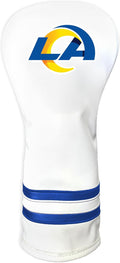 Team Golf NFL White Vintage Fairway Golf Club Headcover, Form Fitting Design, Retro Design