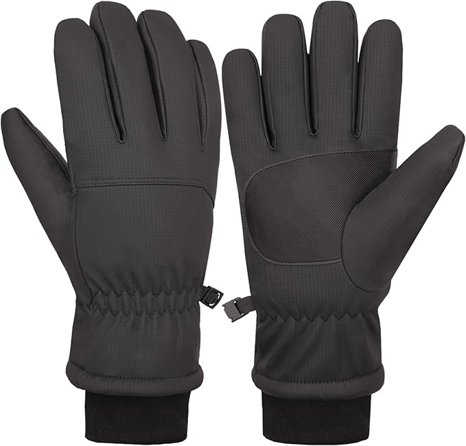 Waterproof Winter Gloves for Men Warm Ant-slip Touchscreen Ski Snow Cycling Running Cold Weather Long Fleece Lining