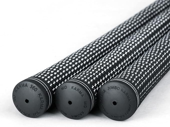 Karma Revolution 360 Golf Grips & Grip Kits, No Alignment Necessary, Easy Installation, Perfect for Adjustable Golf Clubs, Choose Single, 9, 13, 25 Packs or Golf Club Grip Kit