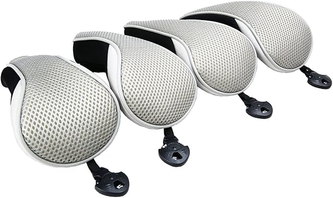 Sword &Shield sports Golf Hybrid Club Head Covers Set of 4 with Interchangeable No. Tag UT Cover
