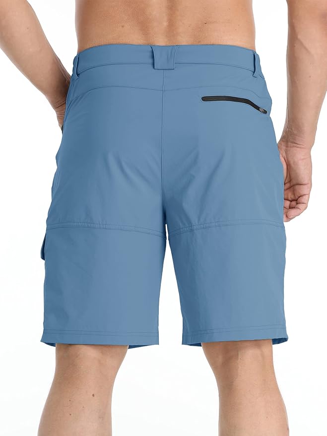 TACVASEN Men's Summer Outdoor Shorts Quick Dry Cargo Casual Work Hiking Shorts (NO Belt)