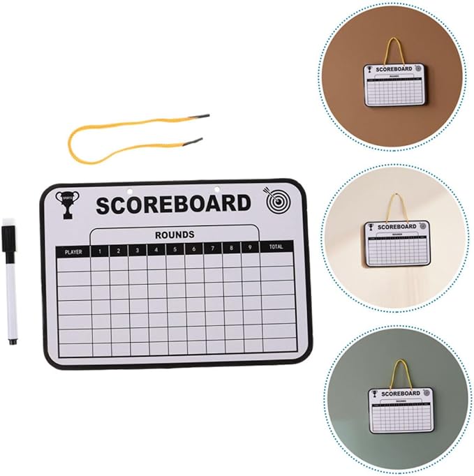 SUPVOX 2pcs Double Sided Dry Erase Golf Scoreboard for Portable Reusable Writing Board for Indoor and Outdoor Training Lightweight Message Board for Enhanced Learning and Score Tracking