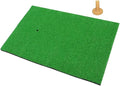 Golf Hitting Mat -32 x 20 inch Artificial Turf, SBR Foam Bottom with Rubber Tee for Swing Practice, which is an Indoor-Outdoor Chipping mat