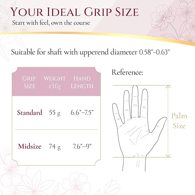 SAPLIZE Women’s Exclusive Golf Grips | Optimized Taper Design | Elegant Solid Color Series | Soft, Comfortable & Shock-Absorbing | Standard & Midsize, 13 Pack Golf Club Grip Kit for Women, Men & Juniors, CC02 Series