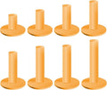 Rubber Golf Tees for Mats & Indoor Golf Simulators - 8 Pack Mixed Size for Driving Range & Indoor and Outdoor Golf Hitting Mats (US Sizes, 8 Sizes)
