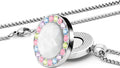Golf Ball Marker with Ceramic Crystal Ball Marker Necklace (20mm Small Size) Gifts Accessories Women Golfers